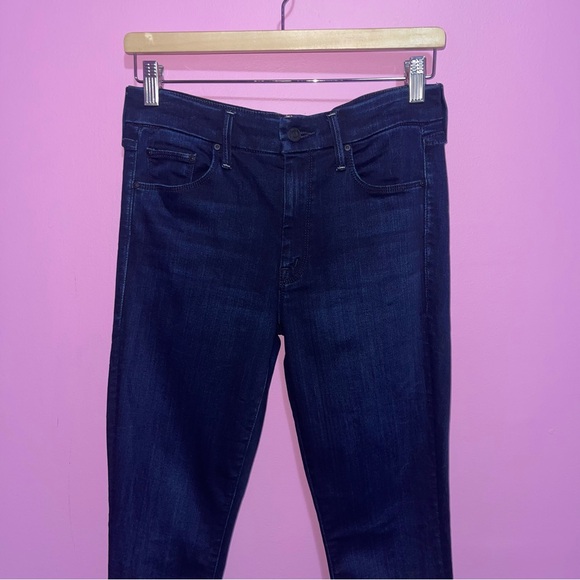 Mother Jeans Women’s Size 28 Dark Blue Wash The Looker High-Rise‎ Skinny - Picture 3 of 12